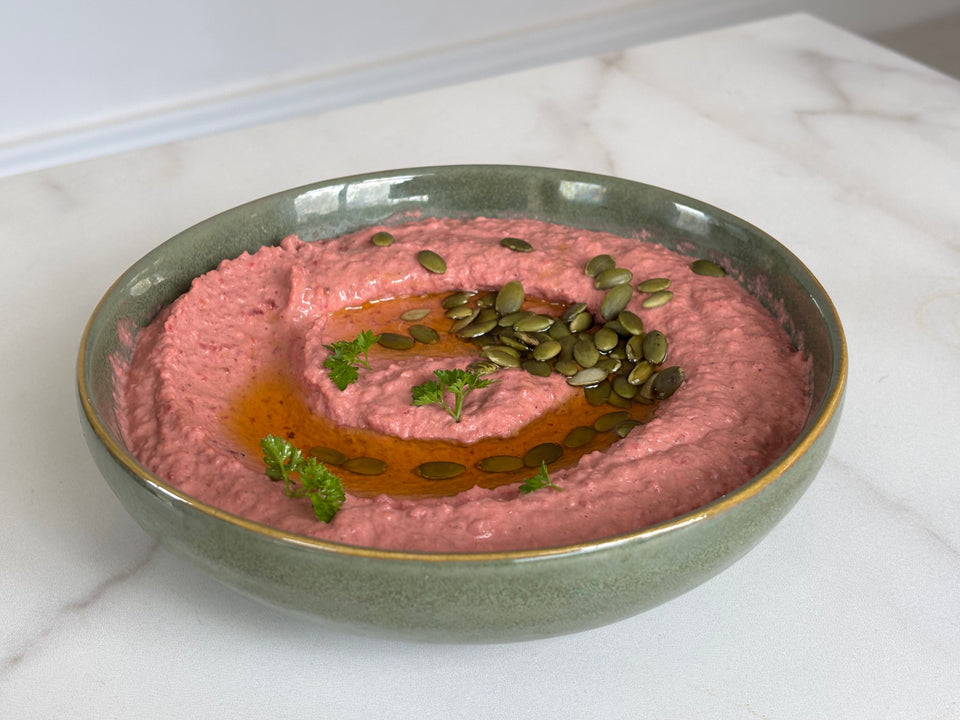 Beetroot Protein Hummus: Gut-Friendly Plant-Based Dip with LØUCO