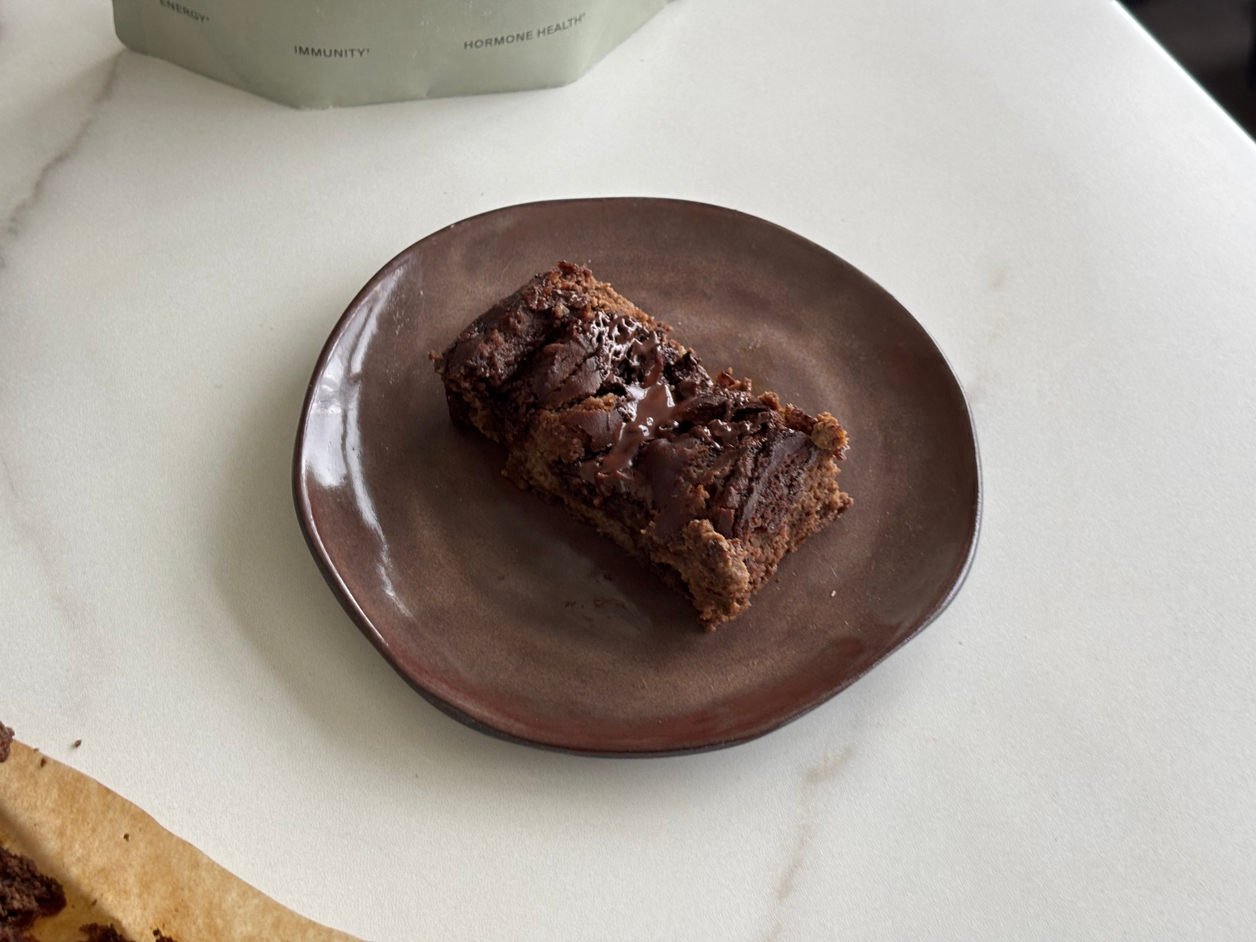 Hormone Friendly Chickpea & Tahini Chocolate Brownie