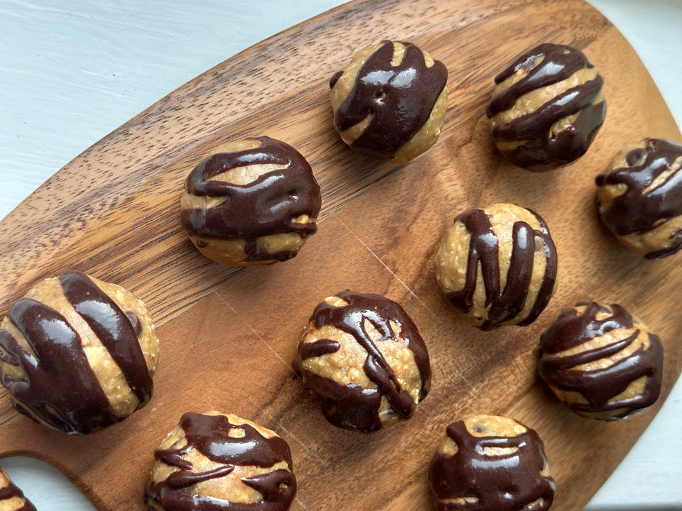 Chocolate Peanut Butter Crunch Protein Balls