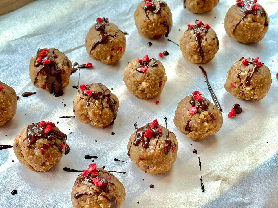 Raspberry & Dark Chocolate Protein Balls