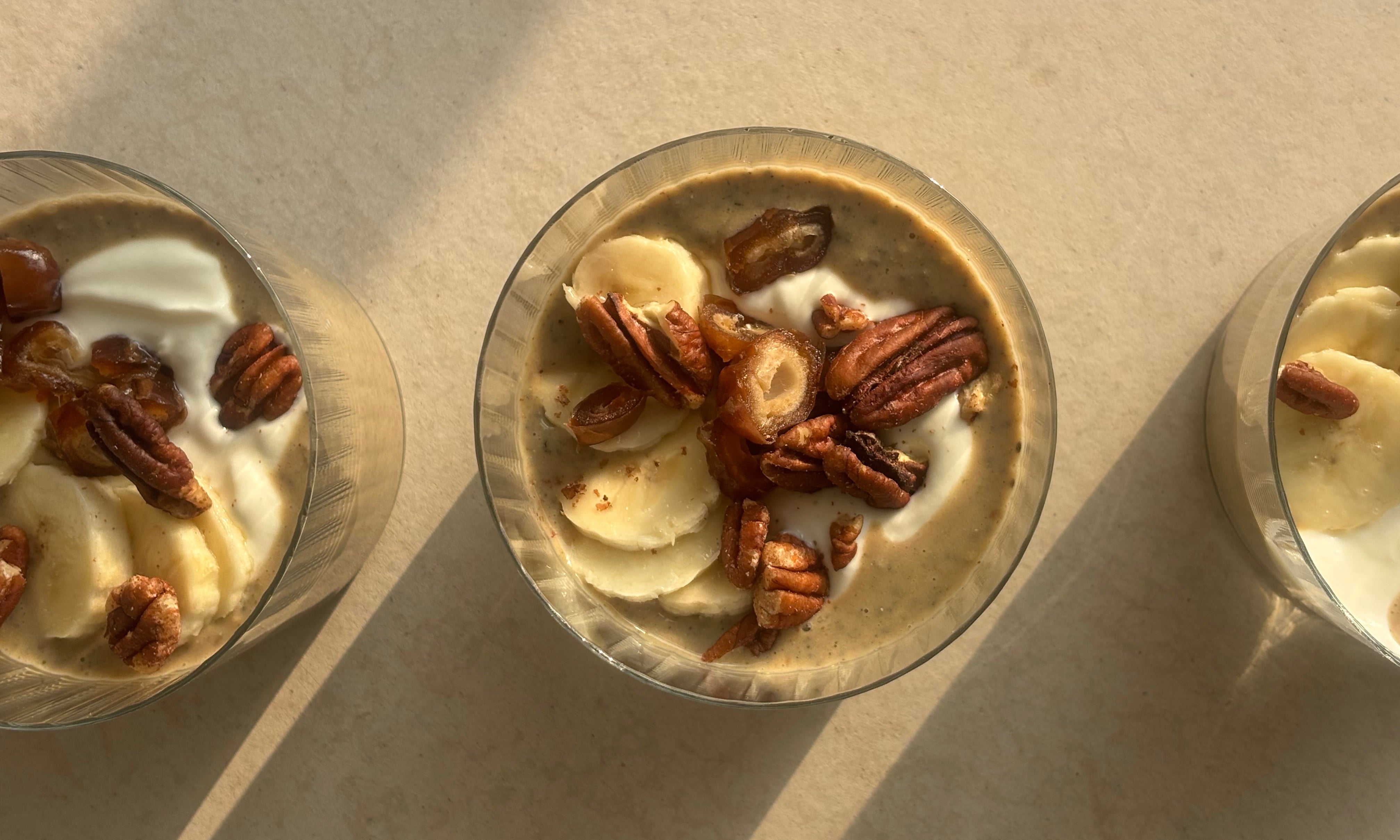 Overnight Sticky Toffee Banana Chia Pudding