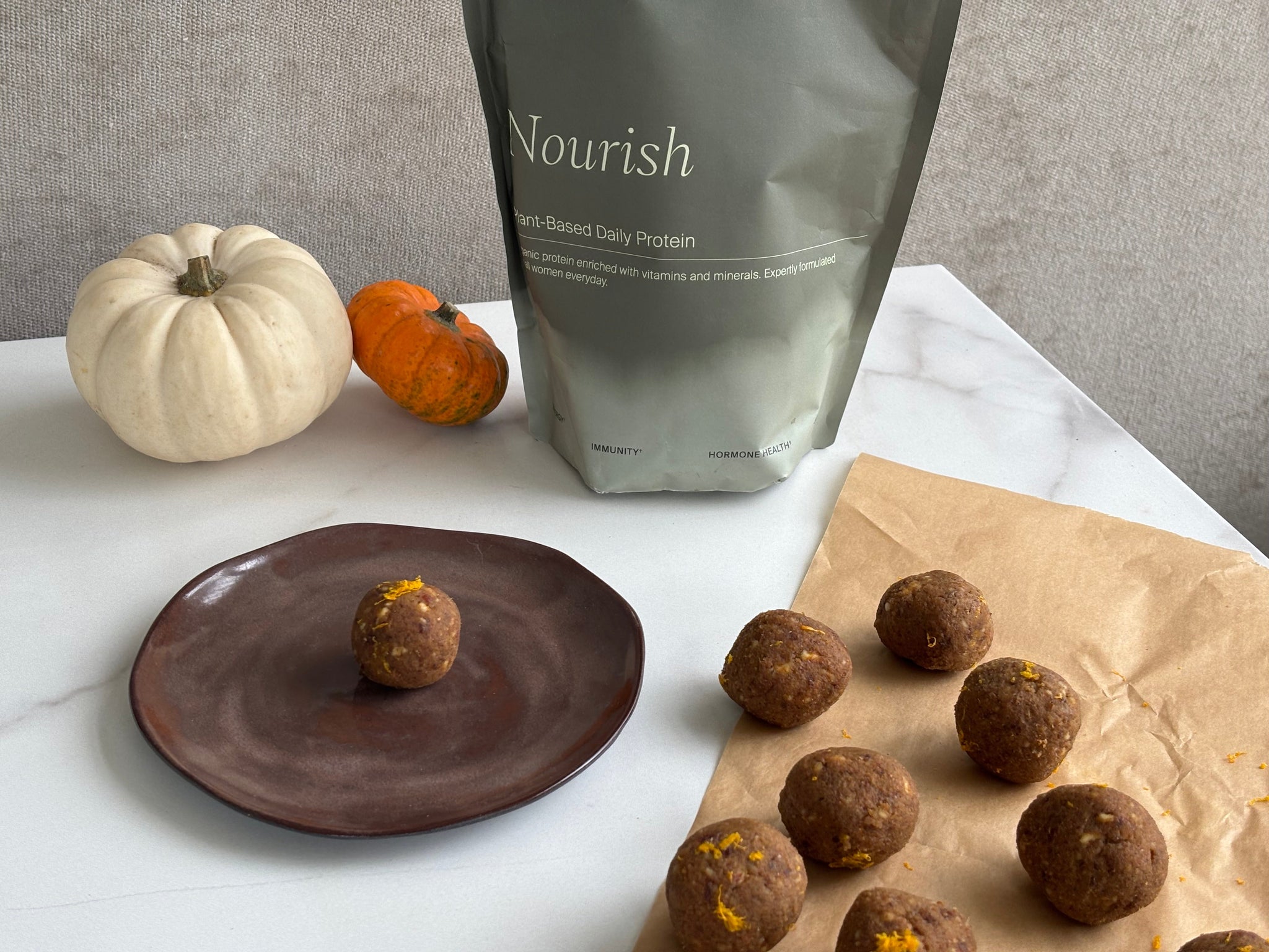 LØUCO Pumpkin Spice Protein Balls (No-Bake, High-Protein, Autumn-Inspired)