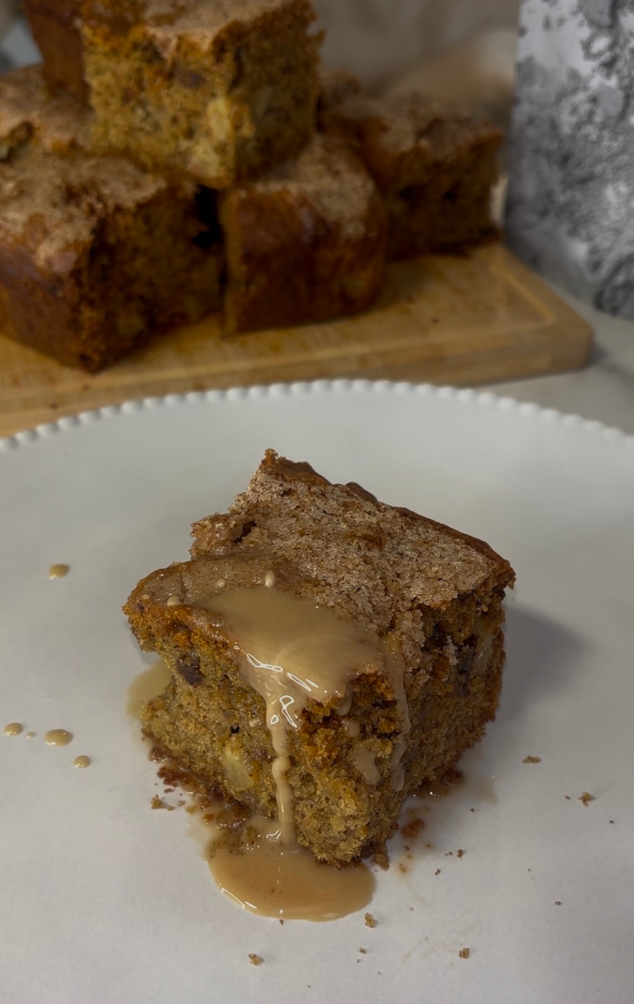 Olive Oil Apple Loaf Cake