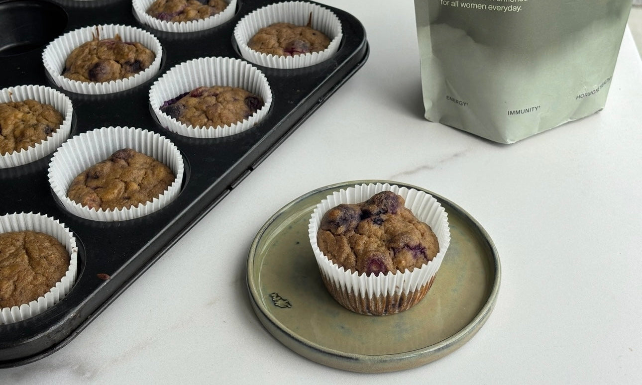High-Protein Blueberry Muffins (No Refined Sugar)