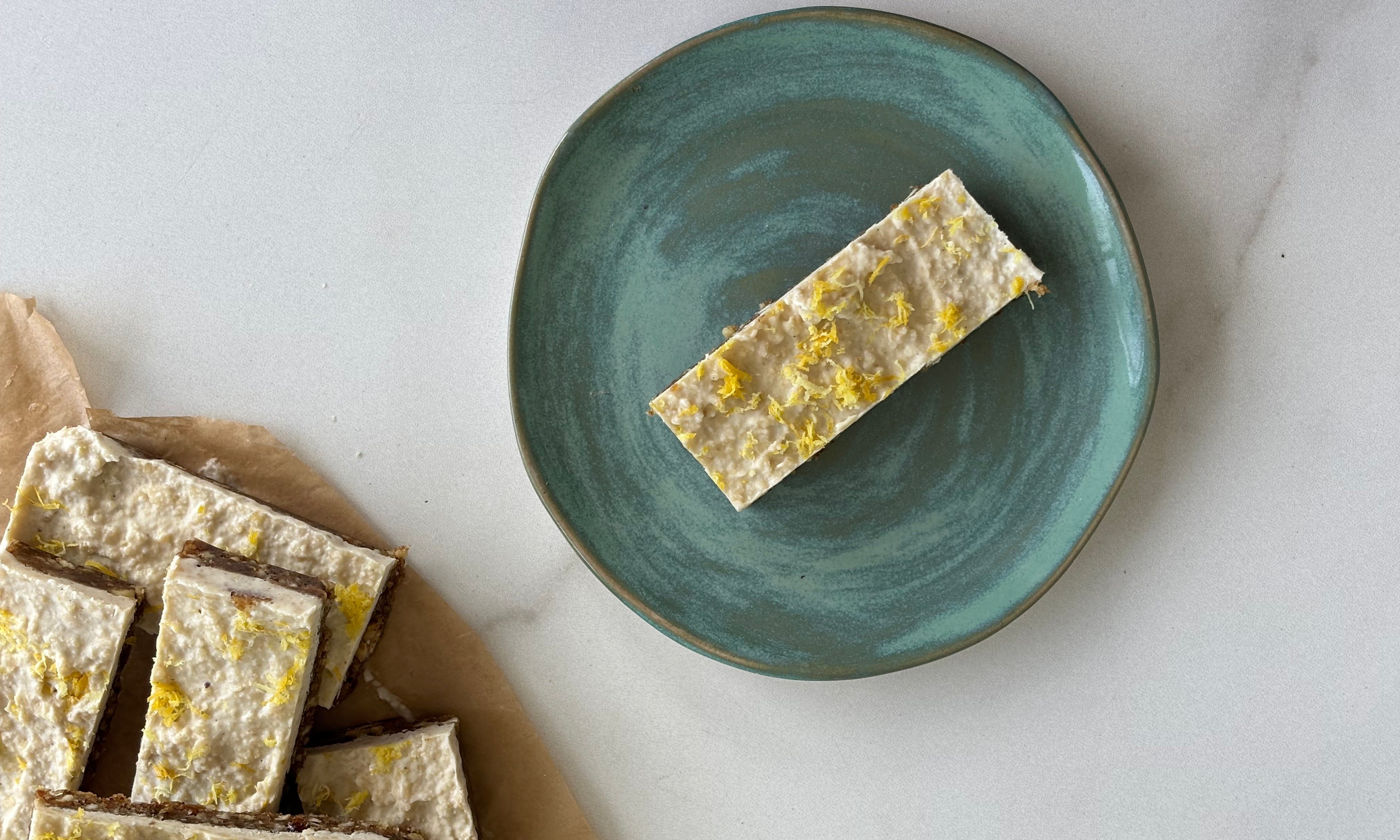 No-Bake Lemon Protein Bars