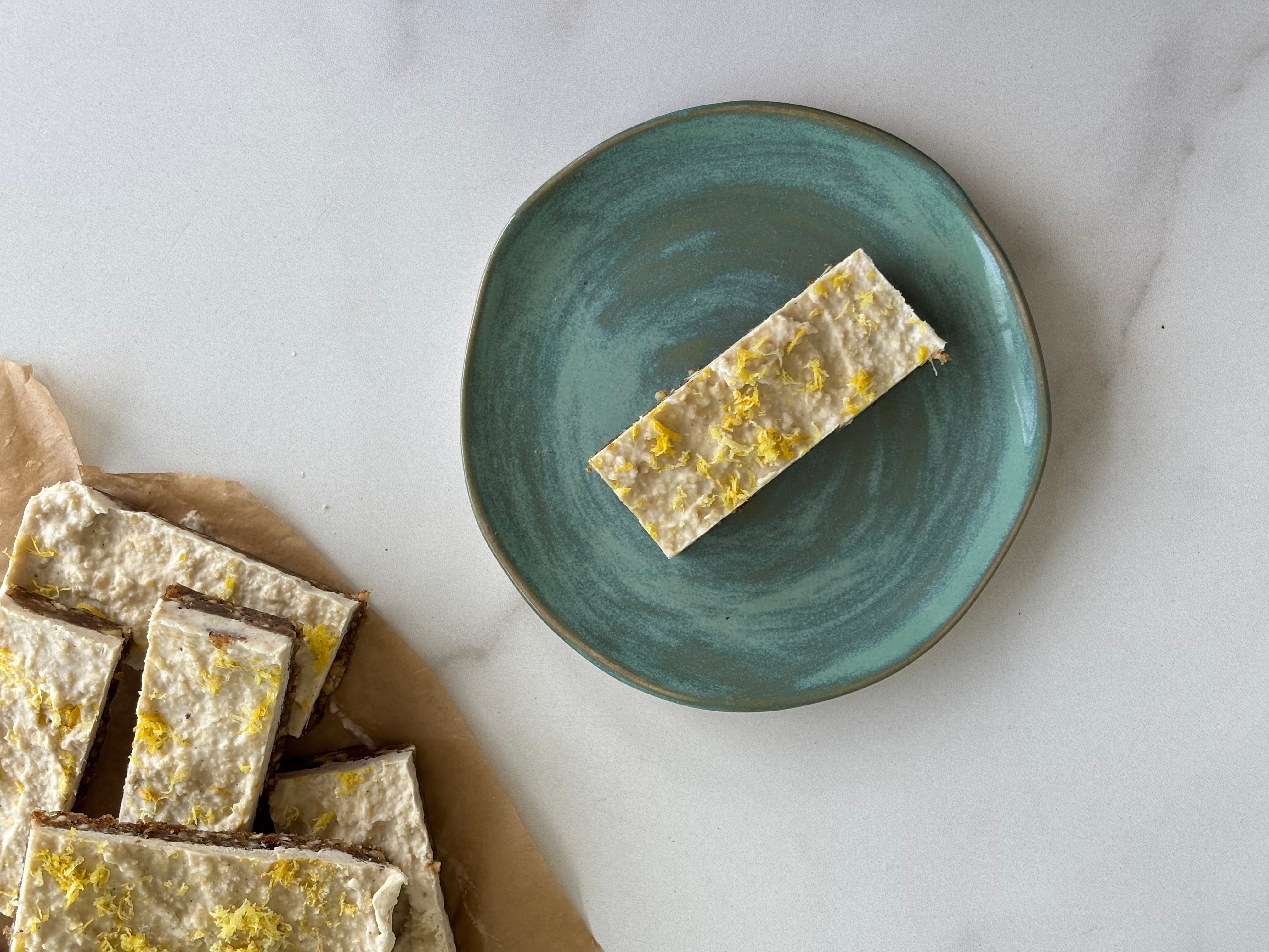 No-Bake Lemon Protein Bars