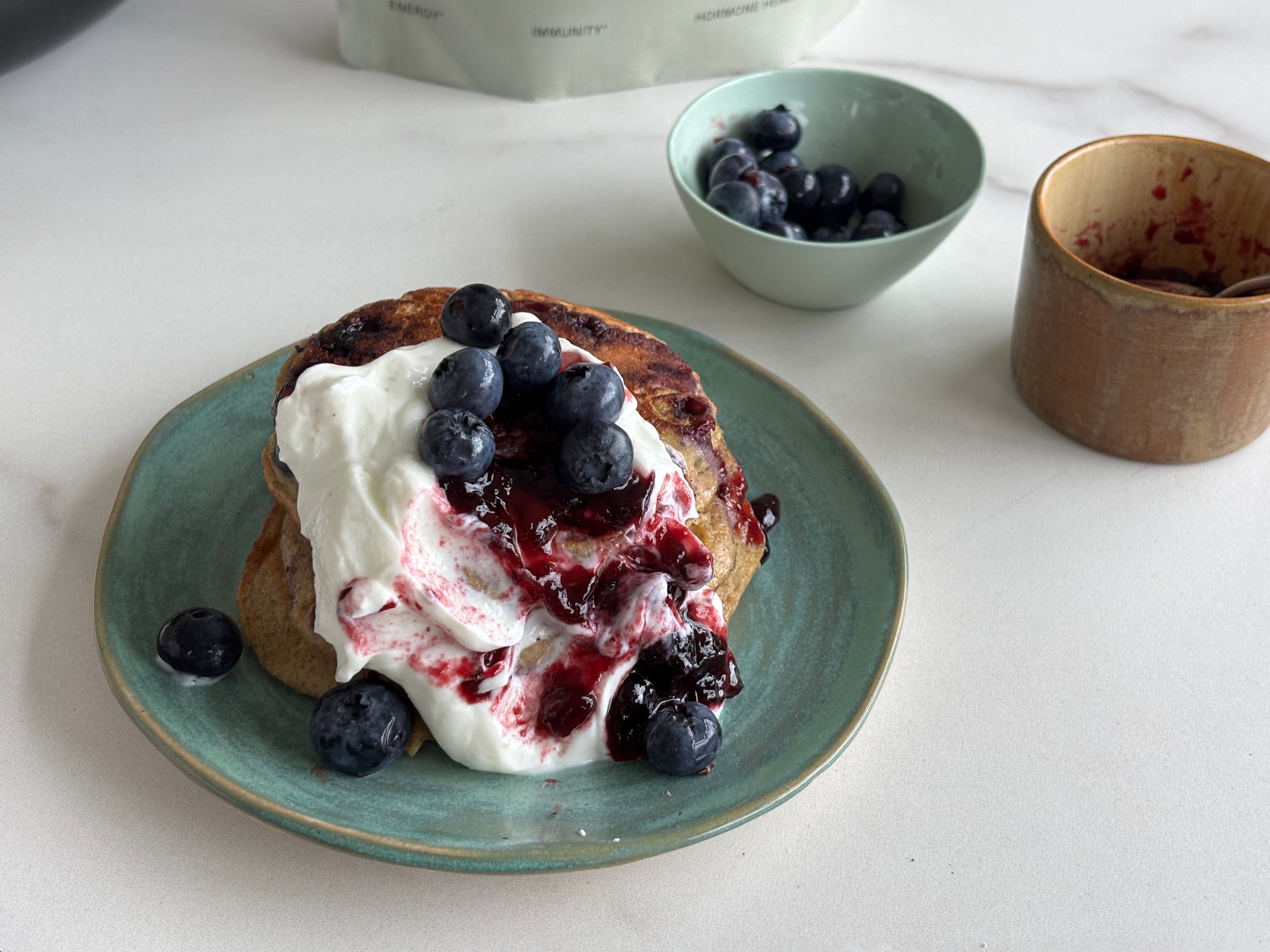PCOS-Friendly Protein Pancakes