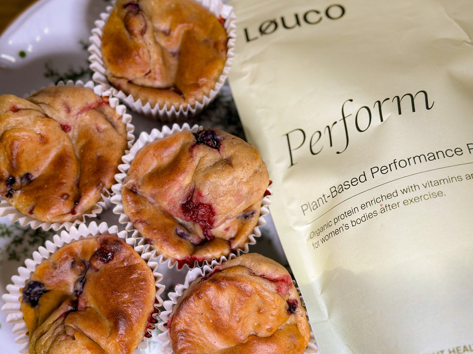 LØUCO High Protein Berry Muffins with Perform