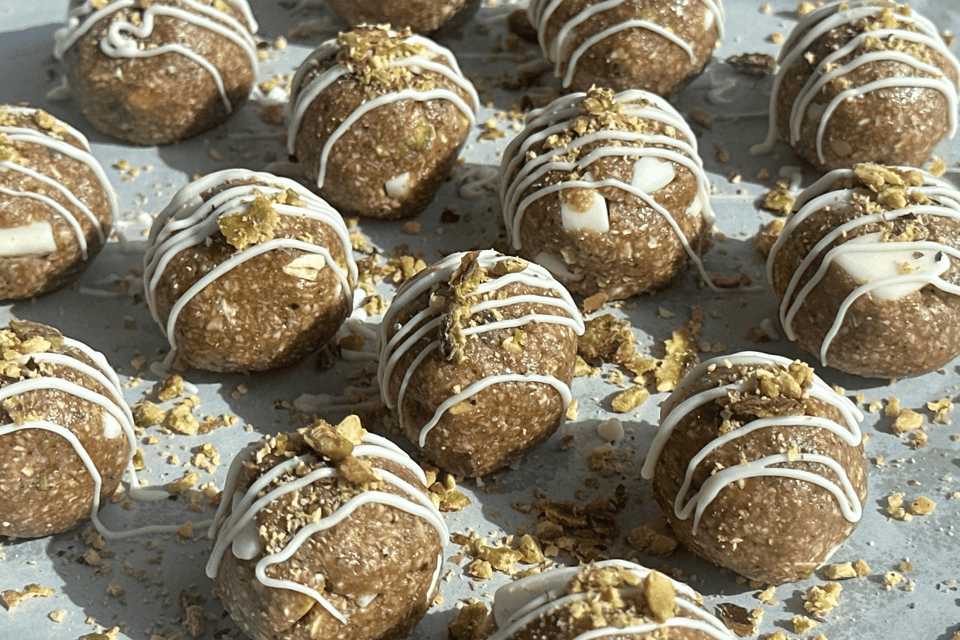 Pistachio & White Chocolate Protein Balls